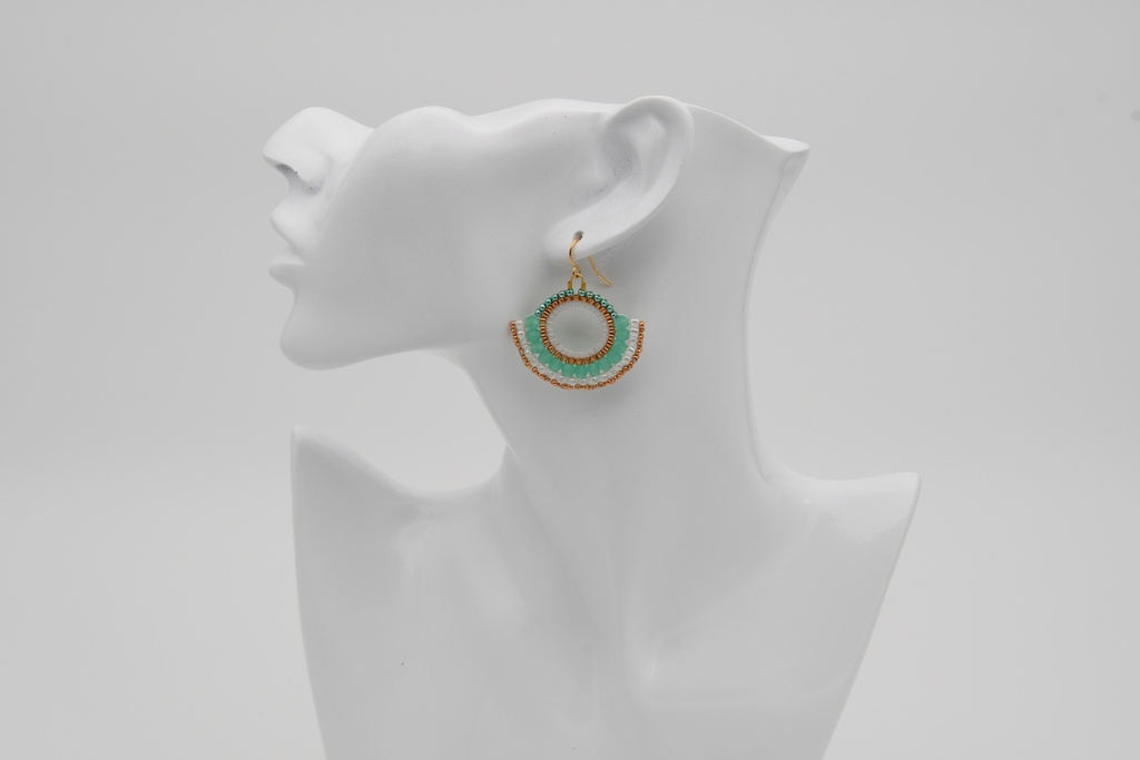 Beaded Hoops