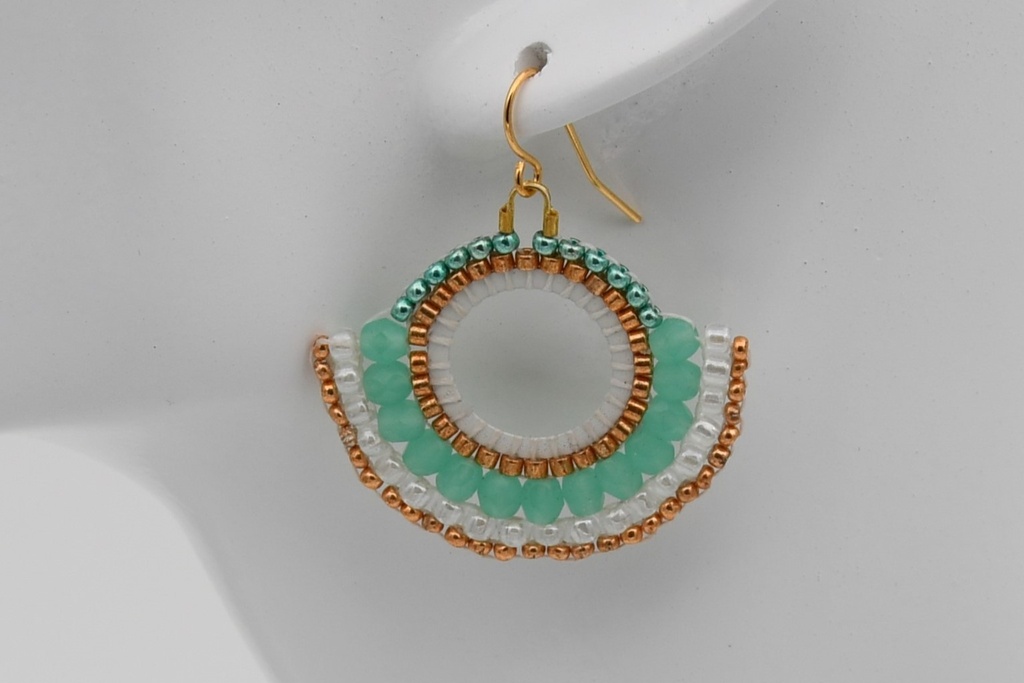 Beaded Hoops