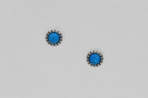 Blue Howlite Stud Earrings
