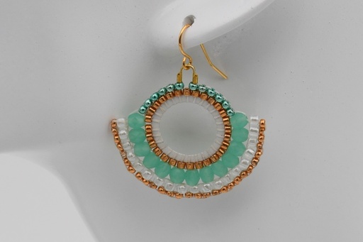 Beaded Hoops